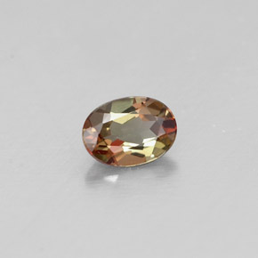 Andaluzita multicolorido natural 0,32ct, corte oval, VVS-VS