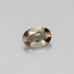 Andaluzita multicolorido natural 0,40ct, corte oval, VVS-VS
