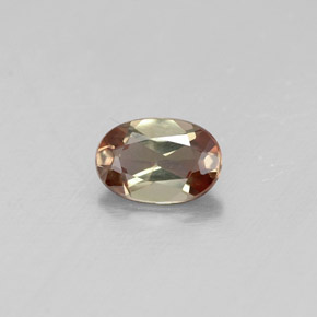 Andaluzita multicolorido natural 0,40ct, corte oval, VVS-VS