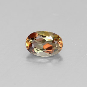 Andaluzita multicolorido natural 0,51ct, corte oval, VVS-VS