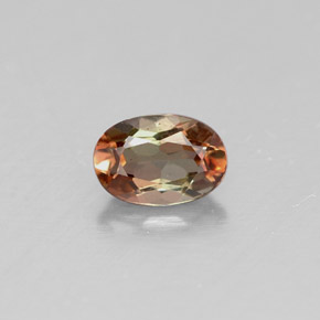 Andaluzita multicolorido natural 0,48ct, corte oval, VVS-VS