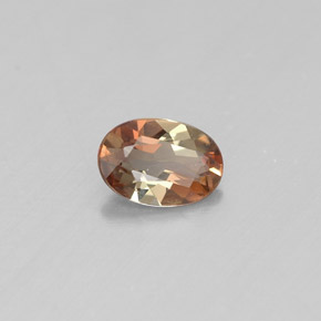Andaluzita multicolorido natural 0,36ct, corte oval, VVS-VS