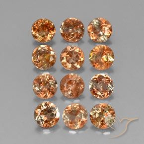 Pedras preciosas de Andaluzita Multicolorido natural de 3.07 ct, Redondo, VS-SI