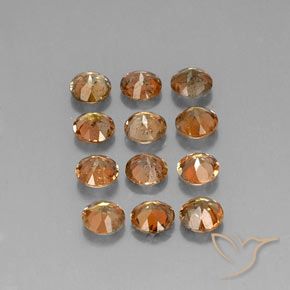 Pedras preciosas de Andaluzita Multicolorido natural de 3.07 ct, Redondo, VS-SI