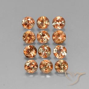 Pedras preciosas de Andaluzita Multicolorido natural de 3.30 ct, Redondo, SI