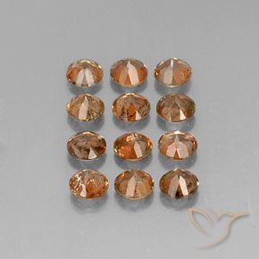 Pedras preciosas de Andaluzita Multicolorido natural de 3.30 ct, Redondo, SI