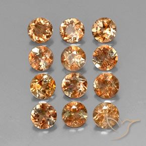 Pedras preciosas de Andaluzita Multicolorido natural de 3.09 ct, Redondo, VS-SI