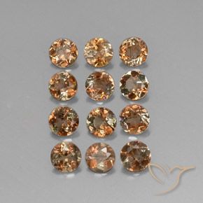 2.93ctw Natural Multicolorido Andaluzita, Redondo, SI