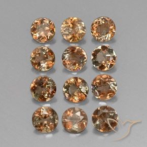 Pedras preciosas de Andaluzita Multicolorido natural de 2.93 ct, Redondo, SI