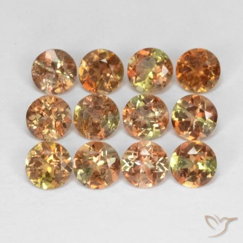 Pedras preciosas de Andaluzita Multicolorido natural de 3.23 ct, Redondo, VS-SI