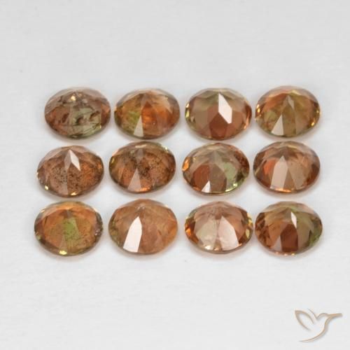 Pedras preciosas de Andaluzita Multicolorido natural de 3.23 ct, Redondo, VS-SI