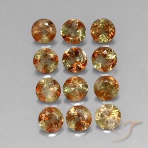 Pedras preciosas de Andaluzita Multicolorido natural de 3.06 ct, Redondo, VS-SI