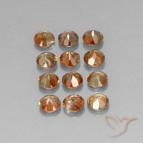 Pedras preciosas de Andaluzita Multicolorido natural de 3.06 ct, Redondo, VS-SI