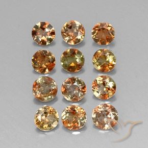 Pedras preciosas de Andaluzita Multicolorido natural de 2.47 ct, Redondo, VS-SI