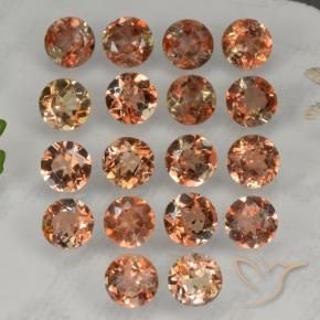 Pedras preciosas de Andaluzita Multicolorido natural de 4.23 ct, Redondo, VS-SI