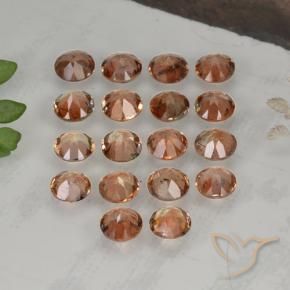 Pedras preciosas de Andaluzita Multicolorido natural de 4.23 ct, Redondo, VS-SI