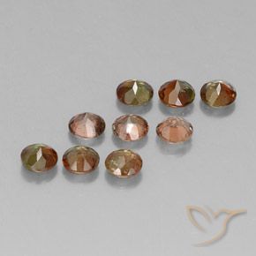 Pedras preciosas de Andaluzita Multicolorido natural de 2.37 ct, Redondo, VS-SI