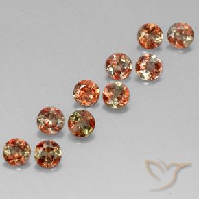 2.48ctw Natural Multicolorido Andaluzita, Redondo, VS-SI
