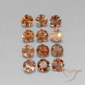 2.84ctw Natural Multicolorido Andaluzita, Redondo, VS-SI