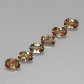 Pedras preciosas de andaluzita multicolorido natural de 2,65 ct, corte oval, VS-SI