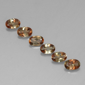 Pedras preciosas de andaluzita multicolorido natural de 2,65 ct, corte oval, VS-SI