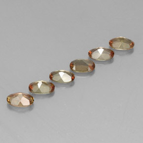 Pedras preciosas de andaluzita multicolorido natural de 2,65 ct, corte oval, VS-SI