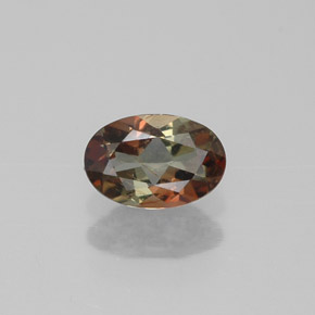 Andaluzita multicolorido natural 0,36ct, corte oval, VS-SI