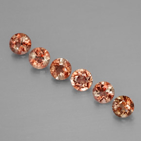 Pedras preciosas de Andaluzita Multicolorido natural de 1.26 ct, Corte Redondo, VS