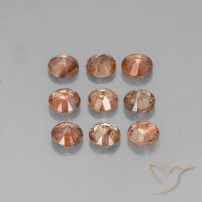 Pedras preciosas de andaluzita multicolorido natural de 1,88 ct, corte redondo, VS