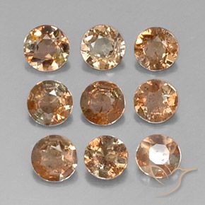 Pedras preciosas de Andaluzita Multicolorido natural de 1.64 ct, Redondo, VS