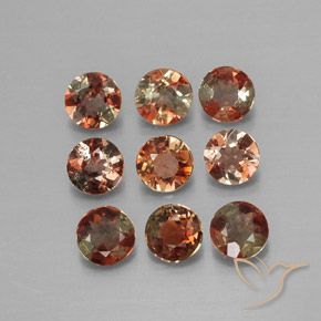 Pedras preciosas de Andaluzita Multicolorido natural de 1.60 ct, Corte Redondo, VS