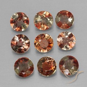 Pedras preciosas de Andaluzita Multicolorido natural de 1.60 ct, Corte Redondo, VS