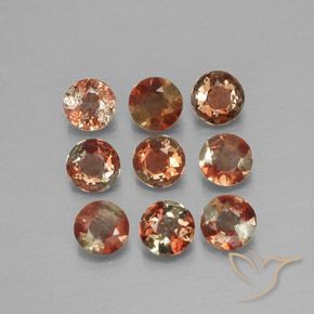 1.43ctw Natural Multicolorido Andaluzita, Redondo, VS