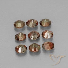 Pedras preciosas de Andaluzita Multicolorido natural de 1.78 ct, Redondo, VS
