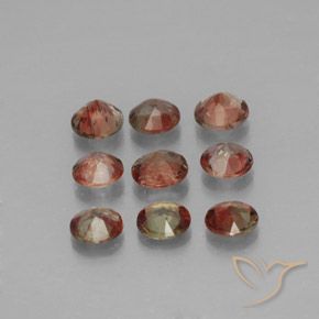 Pedras preciosas de Andaluzita Multicolorido natural de 1.55 ct, Redondo, VS