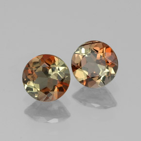 Pedras preciosas de Andaluzita Multicolorido natural de  ct, Corte Redondo, VS