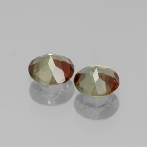 Pedras preciosas de andaluzita multicolorido natural de  ct, corte redondo, VS