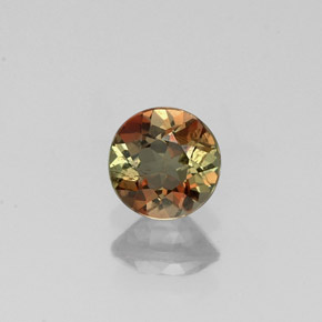 Andaluzita multicolorido natural 0,43ct, corte redondo, VS