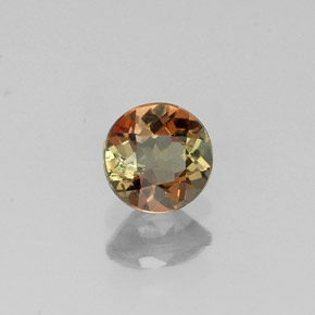 Andaluzita multicolorido natural 0,43ct, corte redondo, VS
