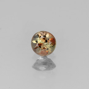 Andaluzita multicolorido natural 0,22ct, corte redondo, VS