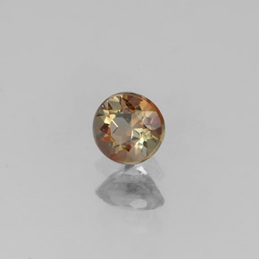 Andaluzita multicolorido natural 0,22ct, corte redondo, VS