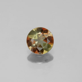 Andaluzita multicolorido natural 0,38ct, corte redondo, VS