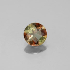 Andaluzita multicolorido natural 0,38ct, corte redondo, VS