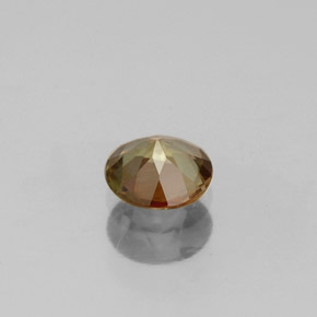Andaluzita multicolorido natural 0,38ct, corte redondo, VS