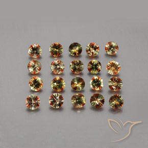 Pedras preciosas de Andaluzita Multicolorido natural de 3.79 ct, Redondo, VS