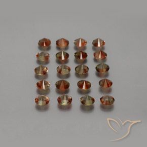 Pedras preciosas de Andaluzita Multicolorido natural de 3.79 ct, Redondo, VS