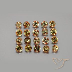 Pedras preciosas de Andaluzita Multicolorido natural de 3.70 ct, Corte Redondo, VS