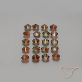 Pedras preciosas de Andaluzita Multicolorido natural de 3.70 ct, Corte Redondo, VS