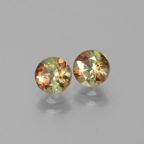 Pedras preciosas de Andaluzita Multicolorido natural de  ct, Corte Redondo, VS