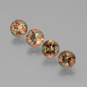 Pedras preciosas de Andaluzita Multicolorido natural de  ct, Corte Redondo, VS